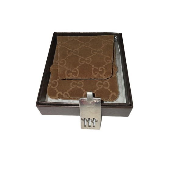 GUCCI Virgo 925 Silver Pendant in Pouch and Boxed. Made in Italy - Picture 4 of 12